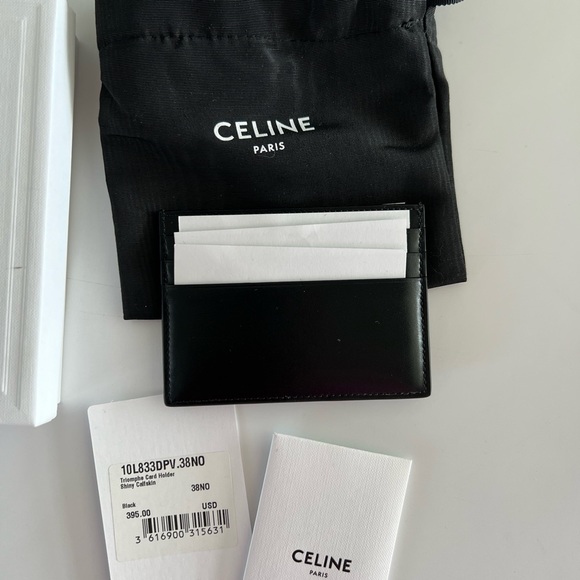 Celine Card Holder in Shiny Calfskin - Picture 11 of 11